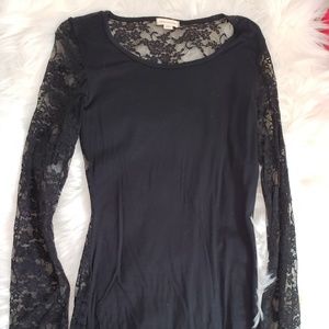 Long sleeve lace top